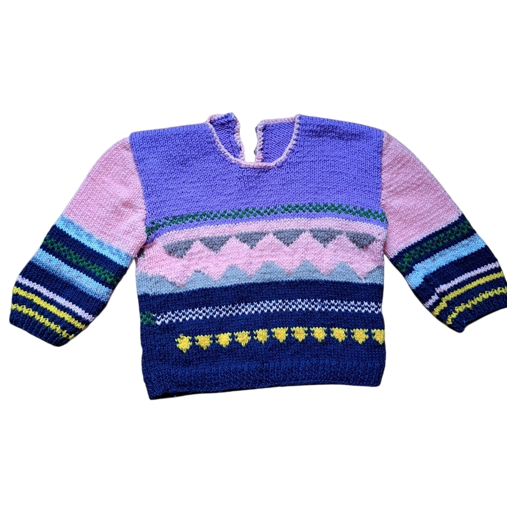 3/35$ Handmade Toddler Sweater | Colorful Knit | No Brand | Size 2T